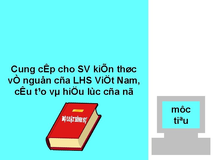 Cung cÊp cho SV kiÕn thøc vÒ nguån cña LHS ViÖt Nam, cÊu t¹o