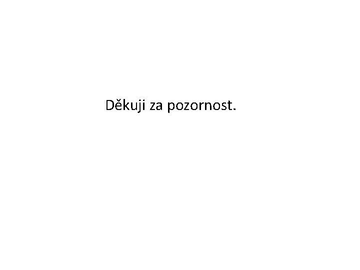  Děkuji za pozornost. 