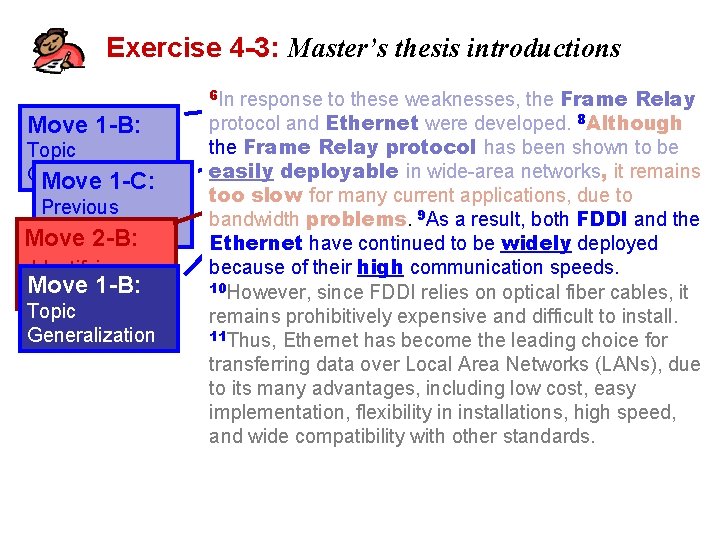 Exercise 4 -3: Master’s thesis introductions Move 1 -B: Topic Generalization Move 1 -C: