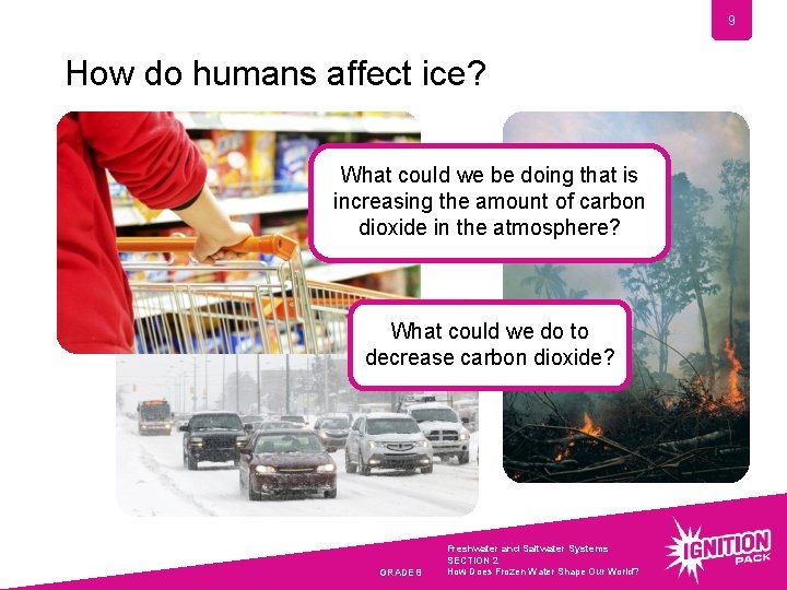 9 How do humans affect ice? What could we be doing that is increasing