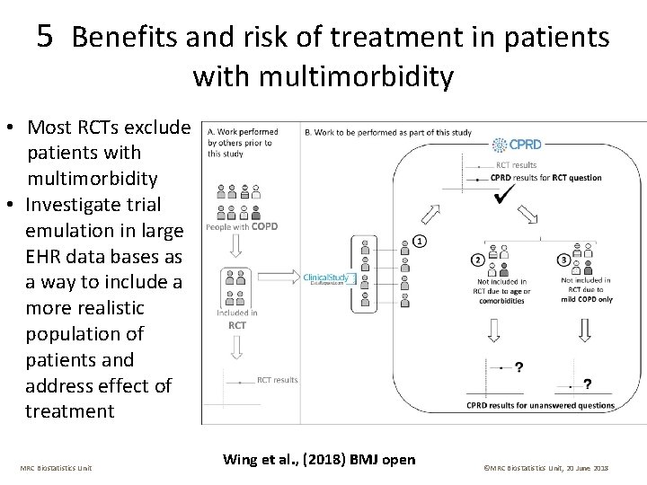 5 Benefits and risk of treatment in patients with multimorbidity • Most RCTs exclude