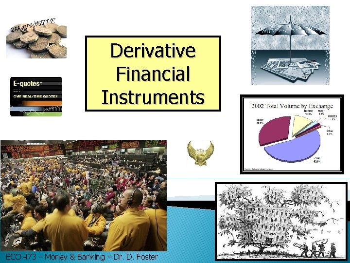 Derivative Financial Instruments ECO 473 – Money & Banking – Dr. D. Foster 