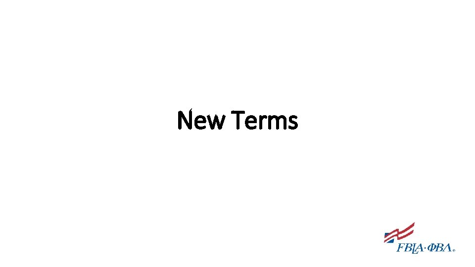 New Terms 