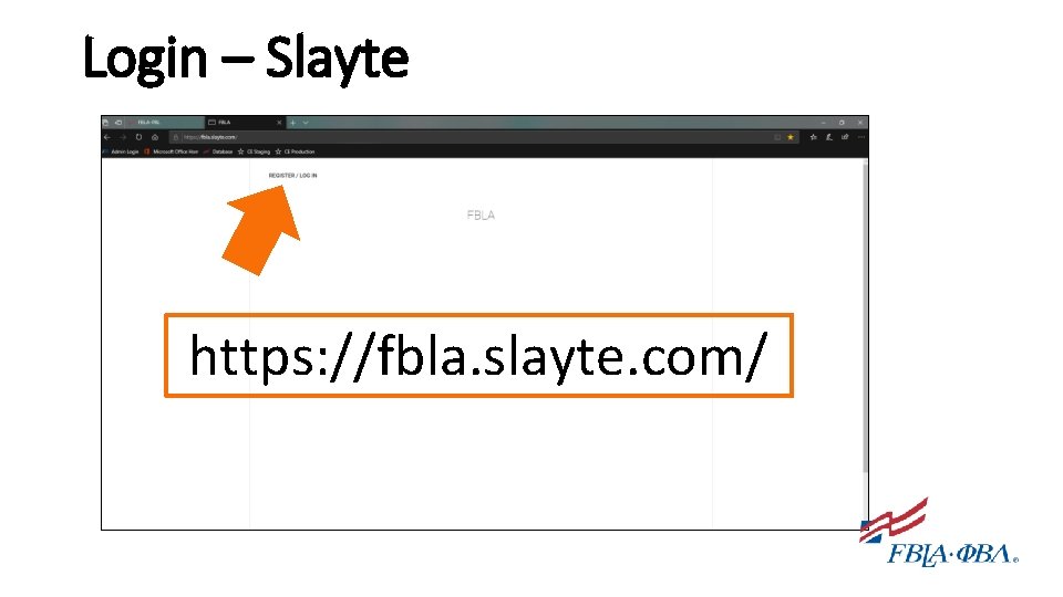 Login – Slayte https: //fbla. slayte. com/ 