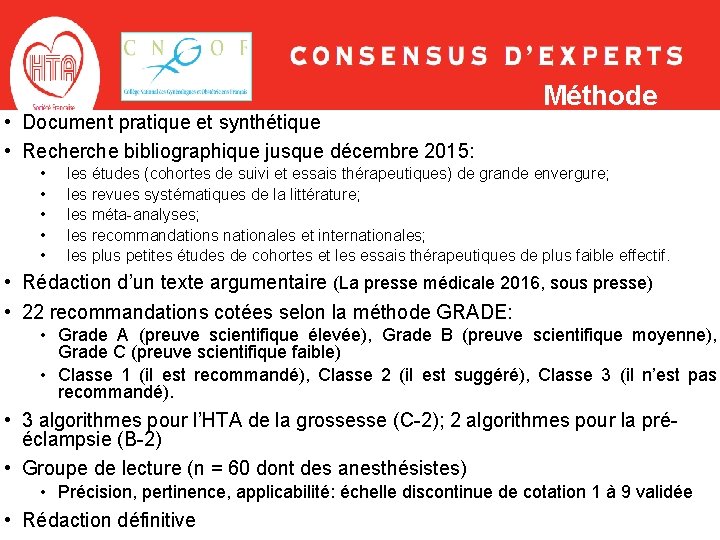 • Document pratique et synthétique • Recherche bibliographique jusque décembre 2015: • • • Document pratique et synthétique • Recherche bibliographique jusque décembre 2015: • •