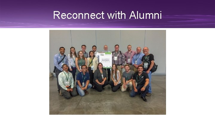 Reconnect with Alumni 