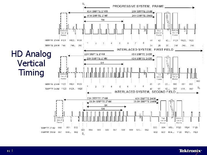 HD Analog Vertical Timing 81 