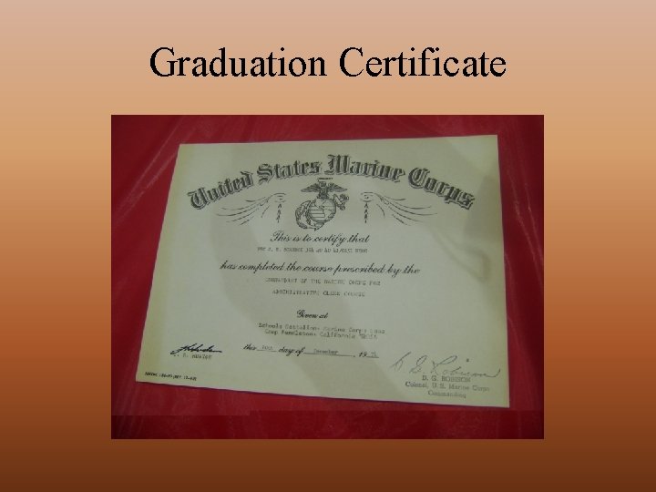 Graduation Certificate 
