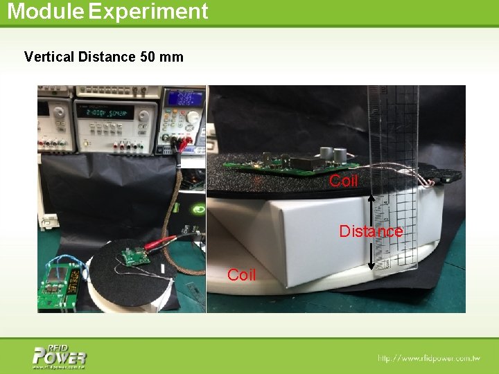 Module Experiment Vertical Distance 50 mm Coil Distance Coil 7 