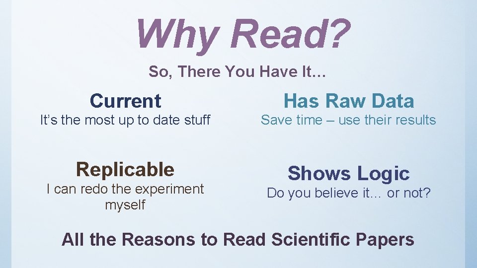 Why Read? So, There You Have It… Current Has Raw Data It’s the most Why Read? So, There You Have It… Current Has Raw Data It’s the most