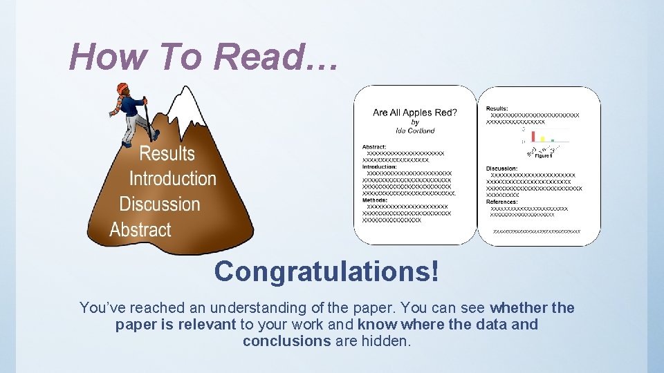 How To Read… Congratulations! You’ve reached an understanding of the paper. You can see How To Read… Congratulations! You’ve reached an understanding of the paper. You can see