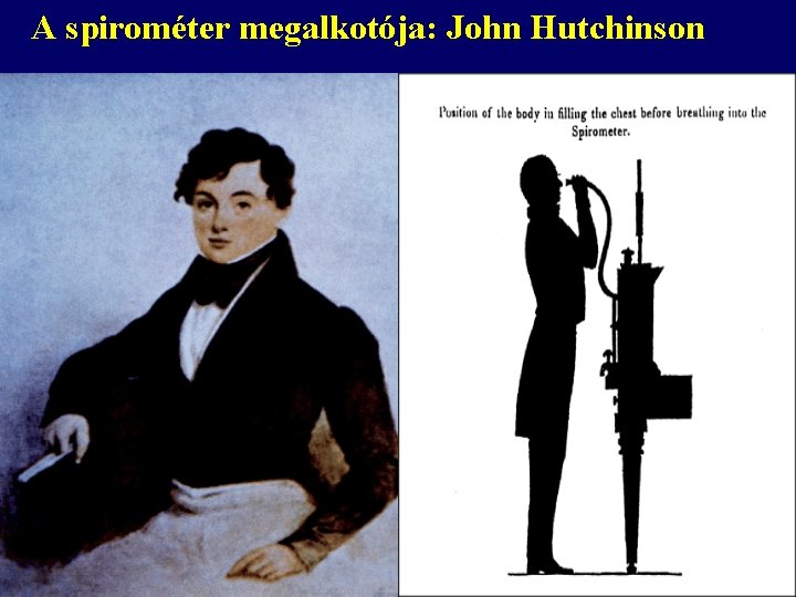 A spirométer megalkotója: John Hutchinson 