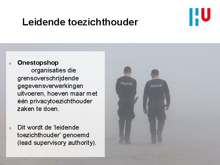 Leidende toezichthouder n n Onestopshop organisaties die grensoverschrijdende gegevensverwerkingen uitvoeren, hoeven maar met één