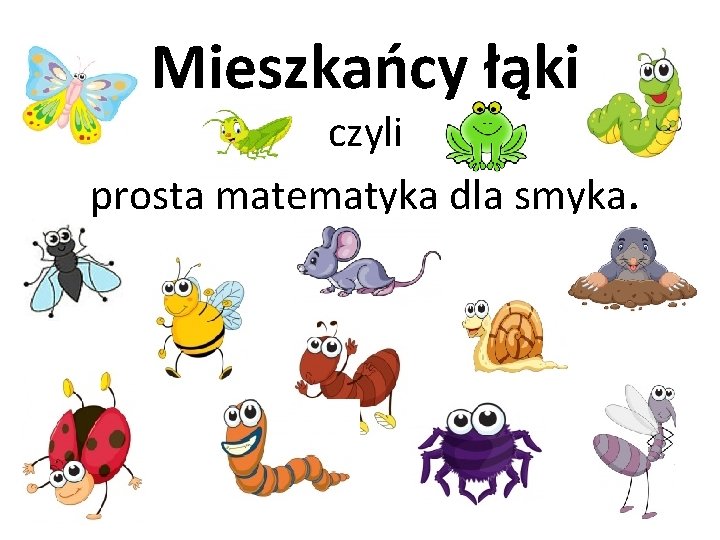 Mieszkańcy łąki czyli prosta matematyka dla smyka. 