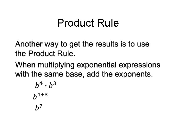 Product Rule • 