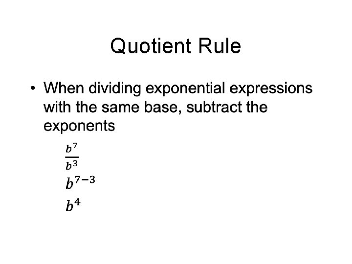 Quotient Rule • 