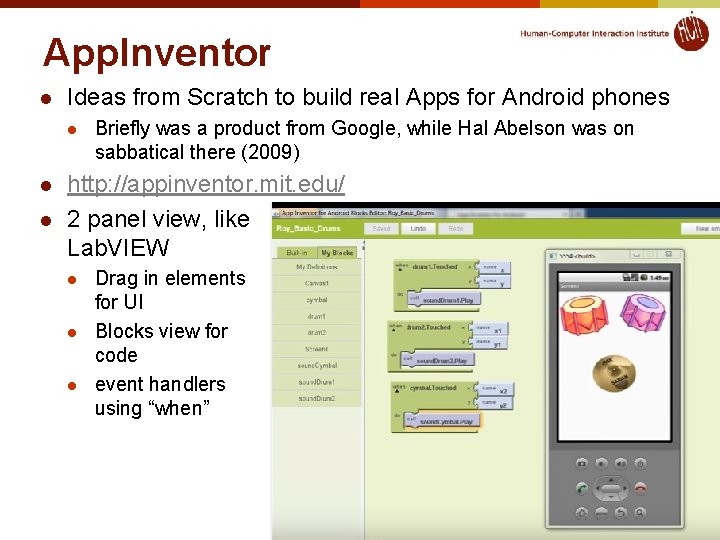 App. Inventor l Ideas from Scratch to build real Apps for Android phones l