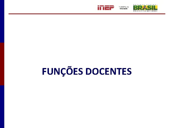 FUNÇÕES DOCENTES 