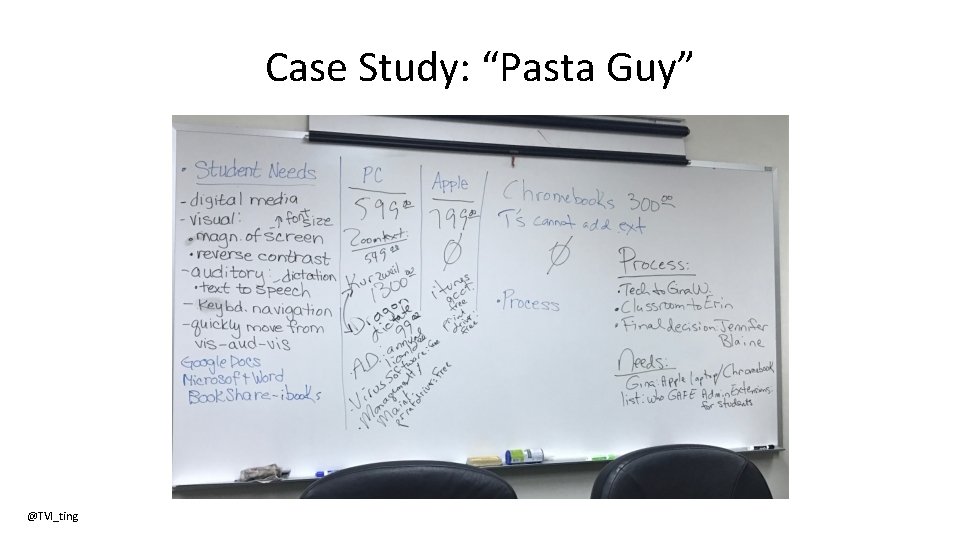 Case Study: “Pasta Guy” @TVI_ting 