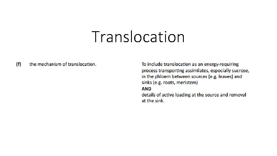 Translocation Translocation