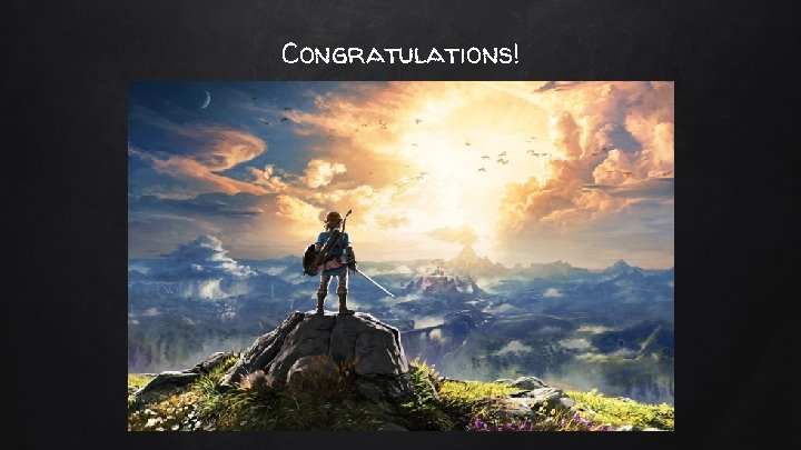Congratulations! Congratulations!
