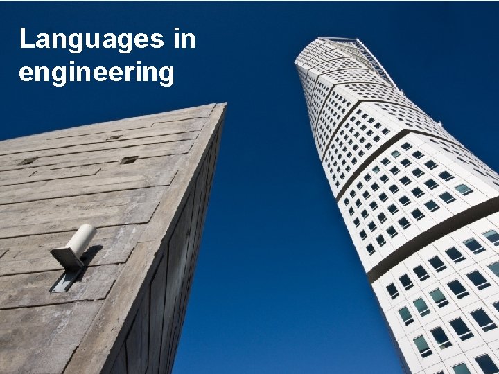 Languages in engineering 