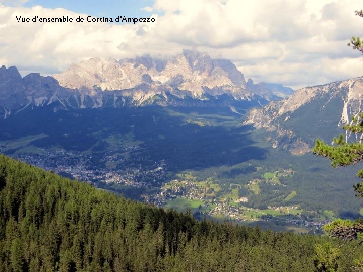 Vue d'ensemble de Cortina d'Ampezzo 