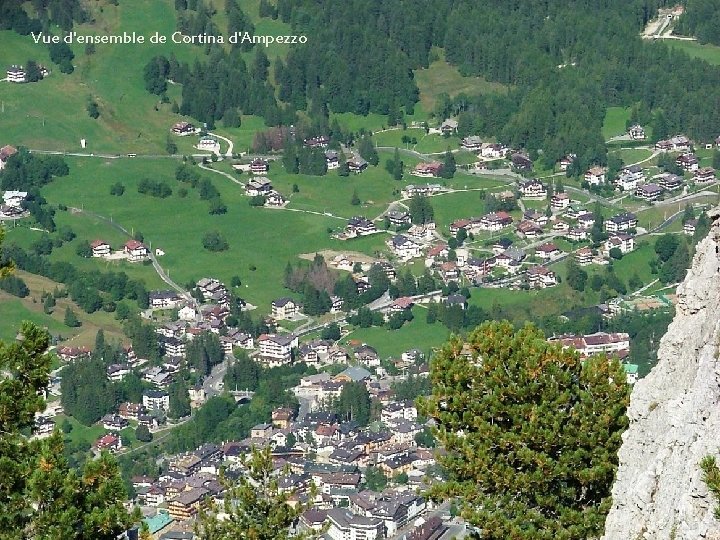 Vue d'ensemble de Cortina d'Ampezzo 