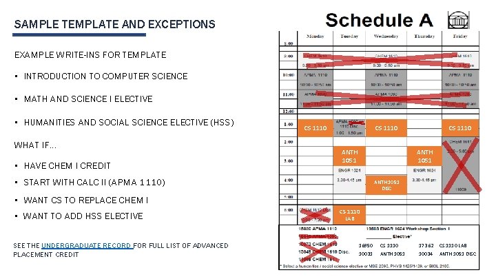 SAMPLE TEMPLATE AND EXCEPTIONS EXAMPLE WRITE-INS FOR TEMPLATE • INTRODUCTION TO COMPUTER SCIENCE •