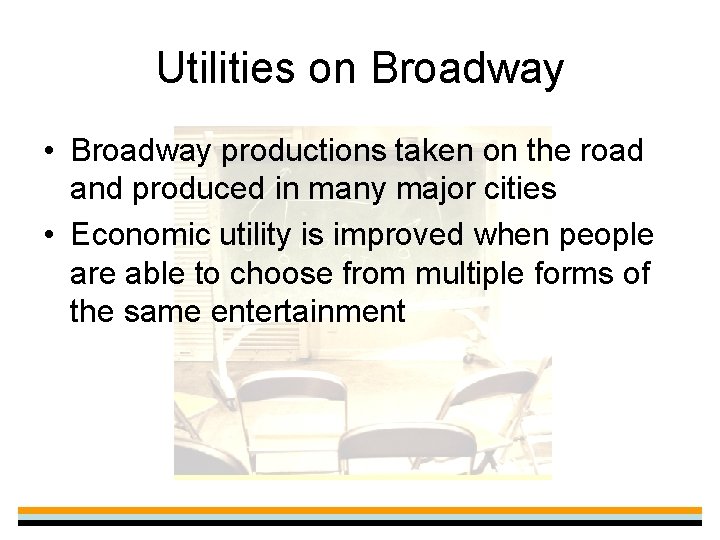 Utilities on Broadway • Broadway productions taken on the road and produced in many