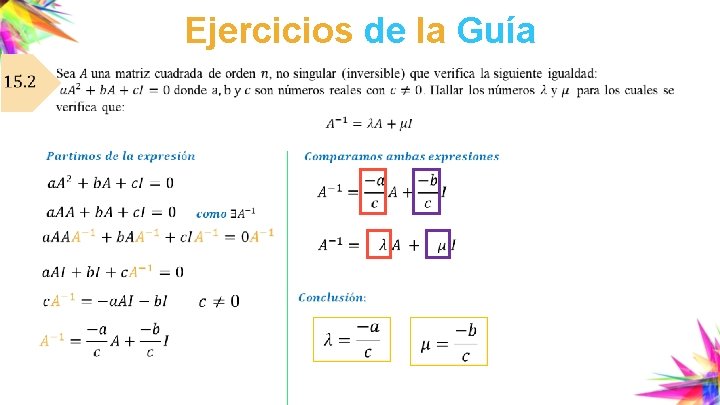 Ejercicios de la Guía 