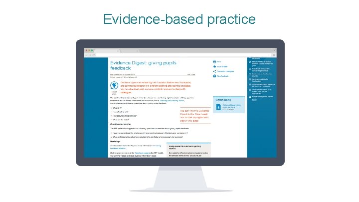 Evidence-based practice 