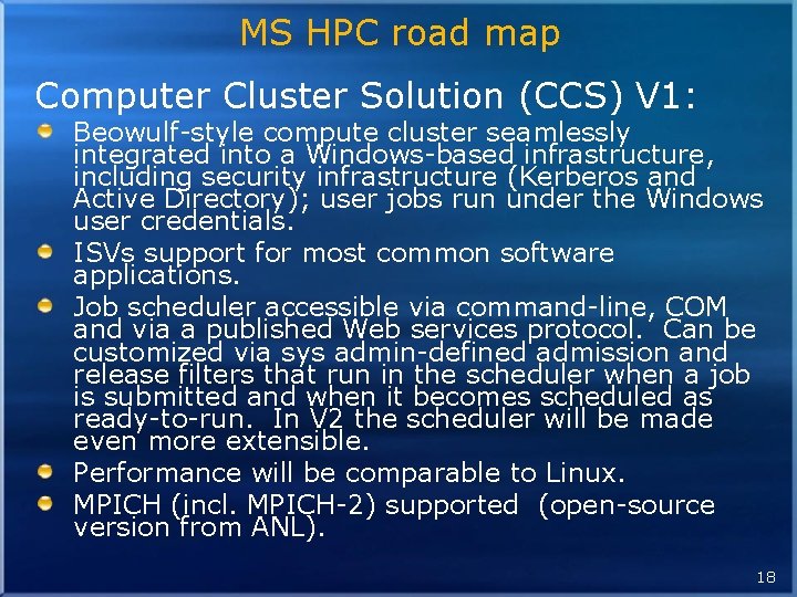 High performance and technical computing in Microsoft Earth
