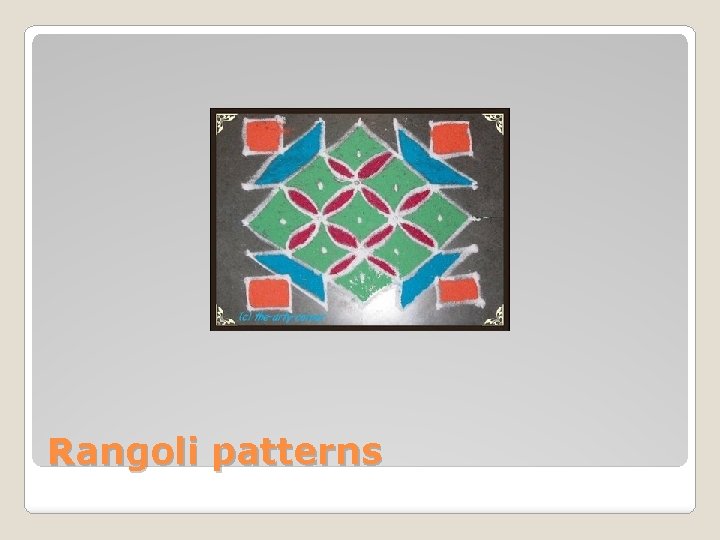 Rangoli patterns 