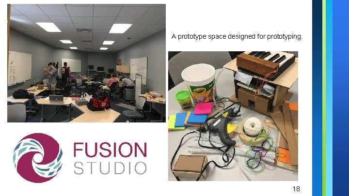 A prototype space designed for prototyping. 18 A prototype space designed for prototyping. 18