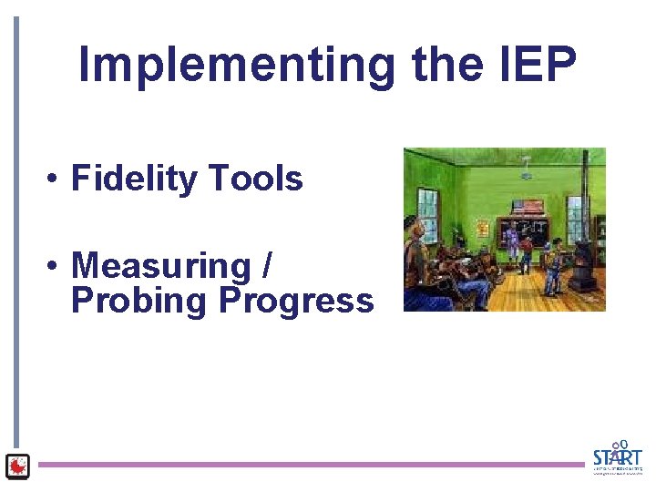 Implementing the IEP • Fidelity Tools • Measuring / Probing Progress 