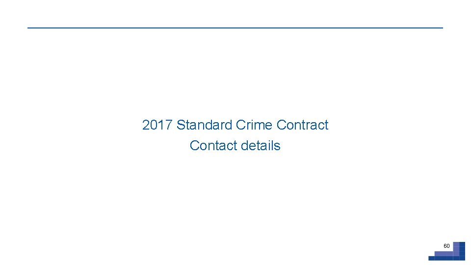 2017 Standard Crime Contract Contact details 60 