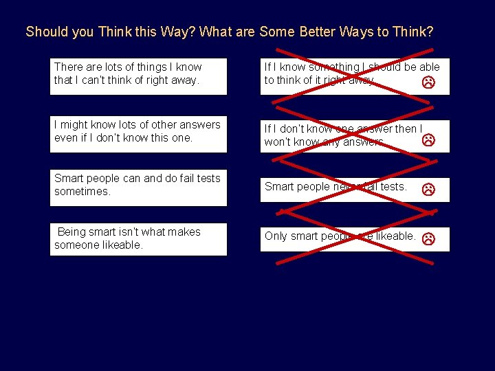 Should you Think this Way? What are Some Better Ways to Think? There are