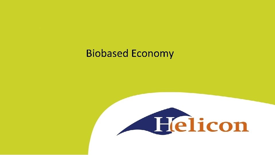Biobased Economy 