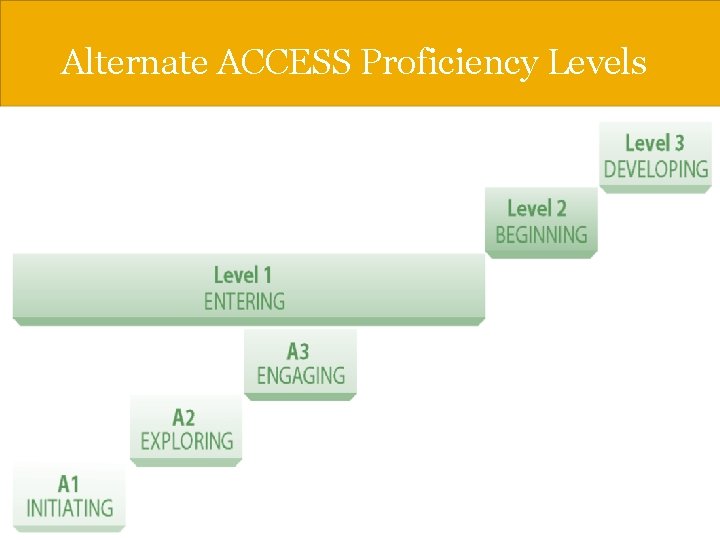 Alternate ACCESS Proficiency Levels 