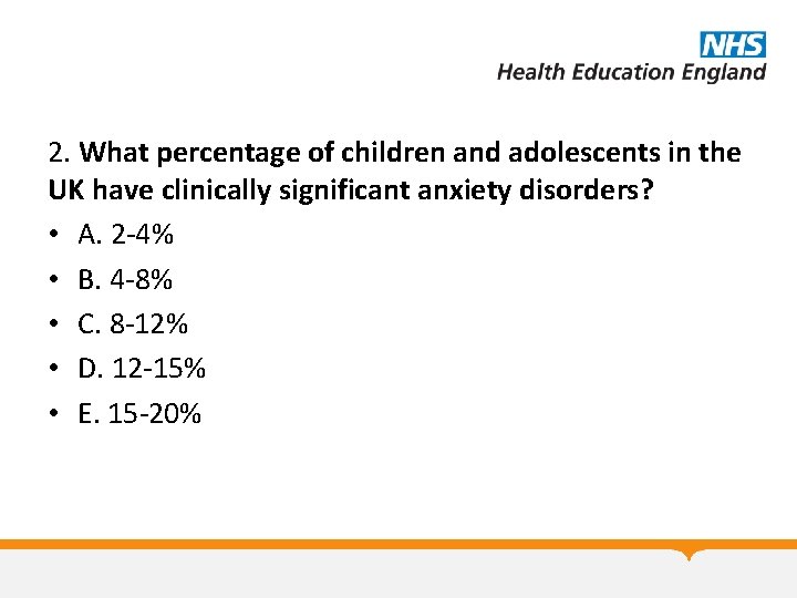 2. What percentage of children and adolescents in the UK have clinically significant anxiety