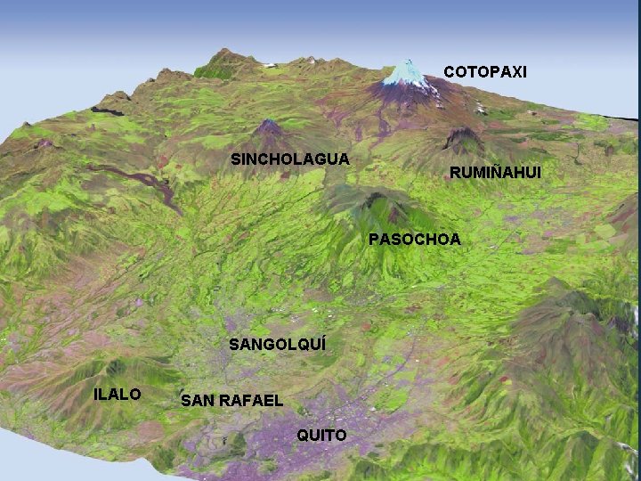 COTOPAXI SINCHOLAGUA RUMIÑAHUI PASOCHOA SANGOLQUÍ ILALO SAN RAFAEL QUITO 