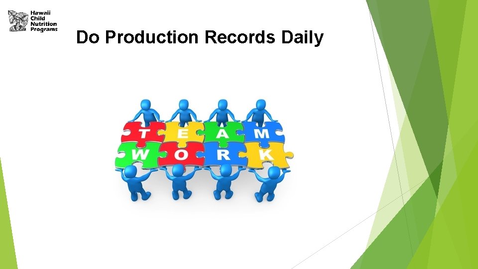 Do Production Records Daily 