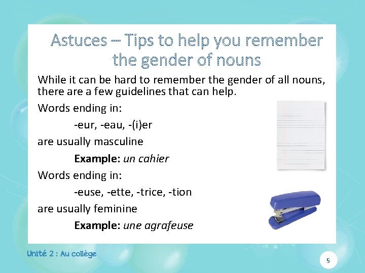 While it can be hard to remember the gender of all nouns, there a While it can be hard to remember the gender of all nouns, there a