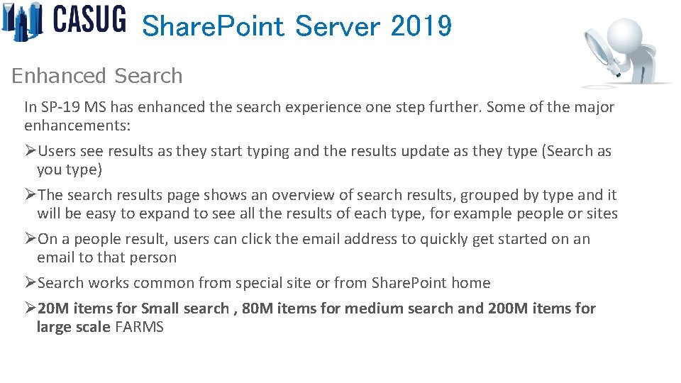 Share. Point Server 2019 Enhanced Search In SP-19 MS has enhanced the search experience