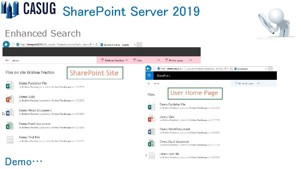 Share. Point Server 2019 Enhanced Search Demo… 