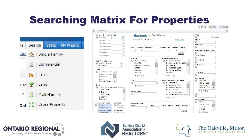 Searching Matrix For Properties 