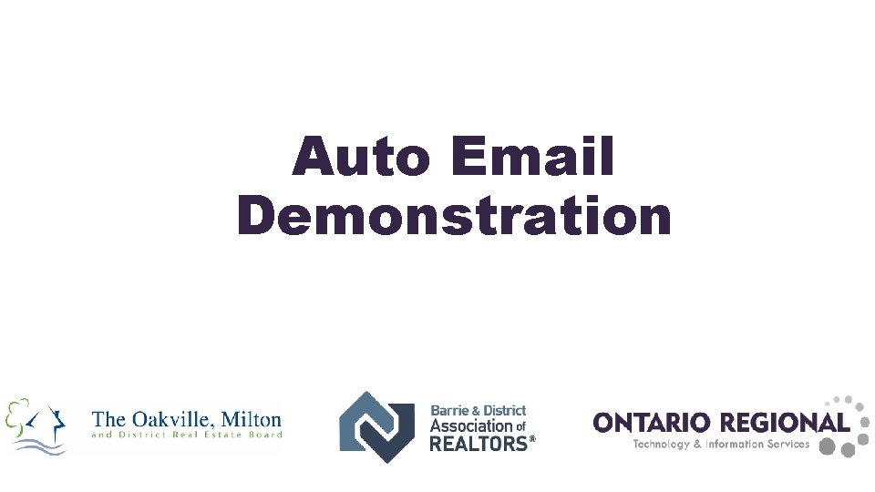 Auto Email Demonstration 