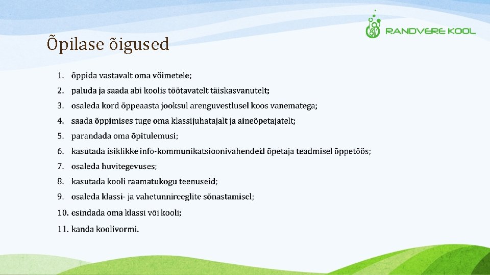 Õpilase õigused 