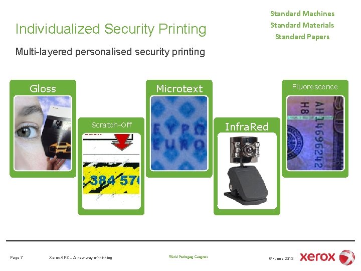 Standard Machines Standard Materials Standard Papers Individualized Security Printing Multi-layered personalised security printing Gloss Standard Machines Standard Materials Standard Papers Individualized Security Printing Multi-layered personalised security printing Gloss
